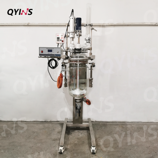 超聲波升降雙層玻璃反應釜10L、20L、30L、50L