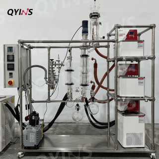 短程玻璃分子蒸餾設備 磁力密封0.1平方