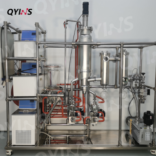 0.25㎡不銹鋼分子蒸餾 油脂脫酸脫色提取亞麻酸